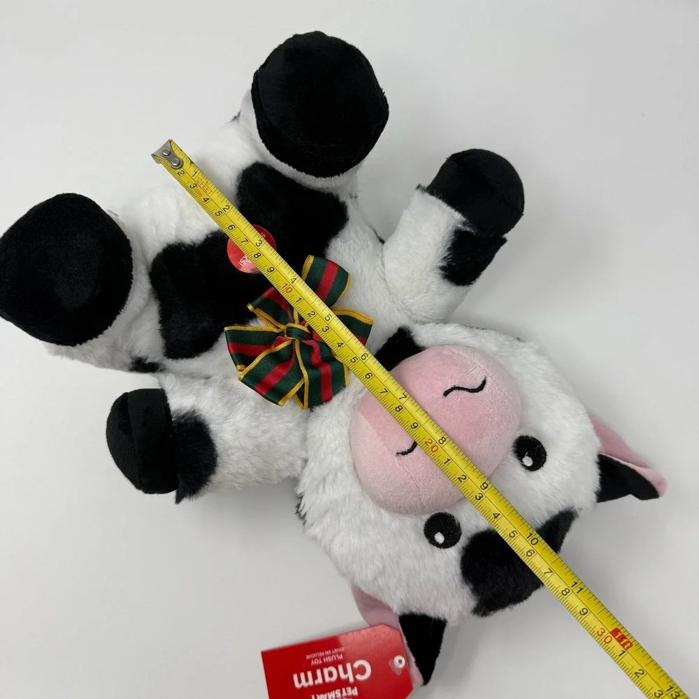 PetSmart Plush Dog Toy Charm the Cow Squeaker Stuffed Animal 2024 Gift